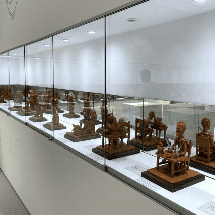 figuras del quijote de ceramica artesanal
